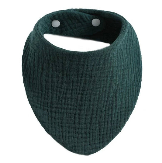 Musselin Sabbertuch mit Druckknöpfen – Grau/Blau