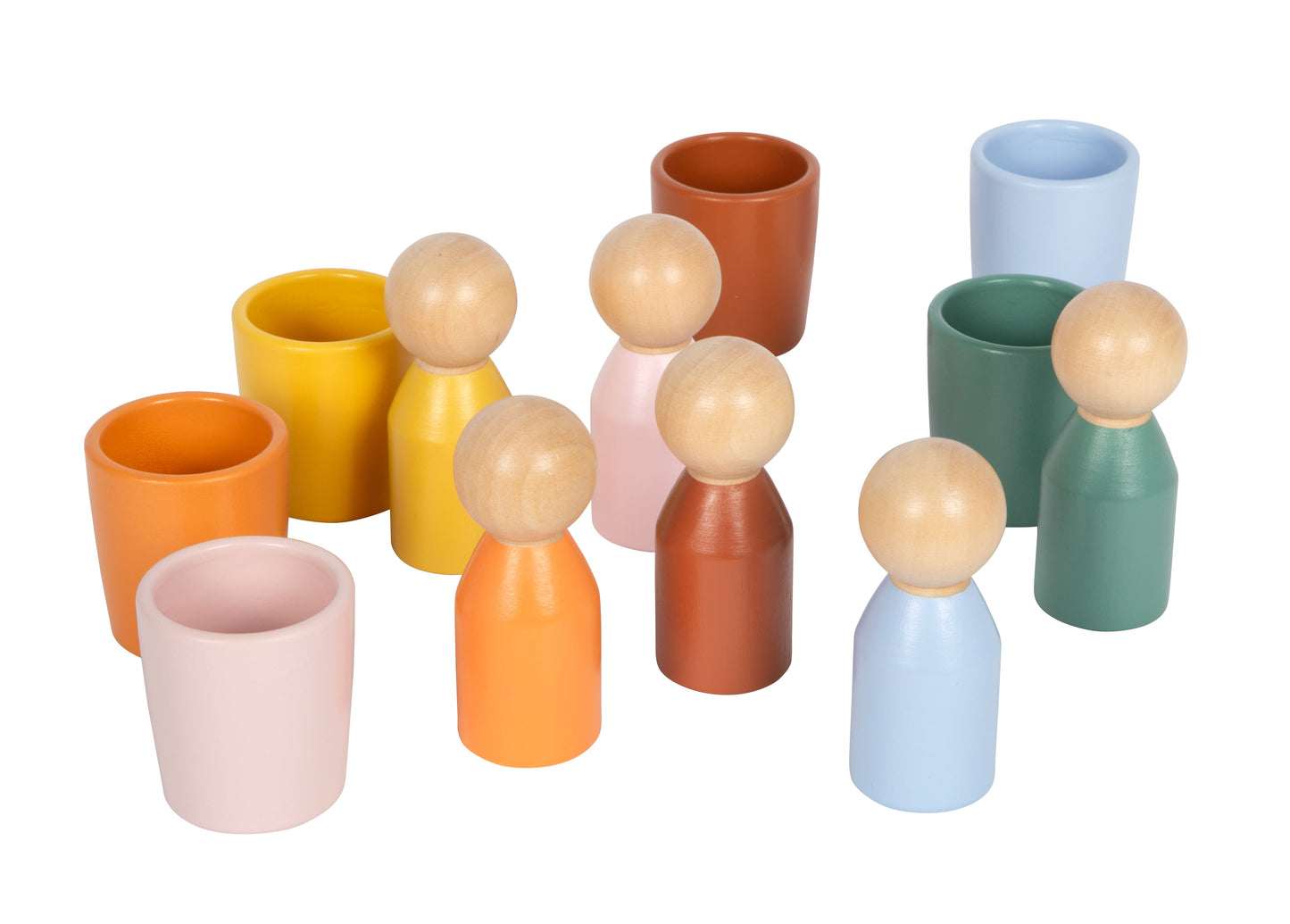 Montessori Sortierbecher mit Figuren