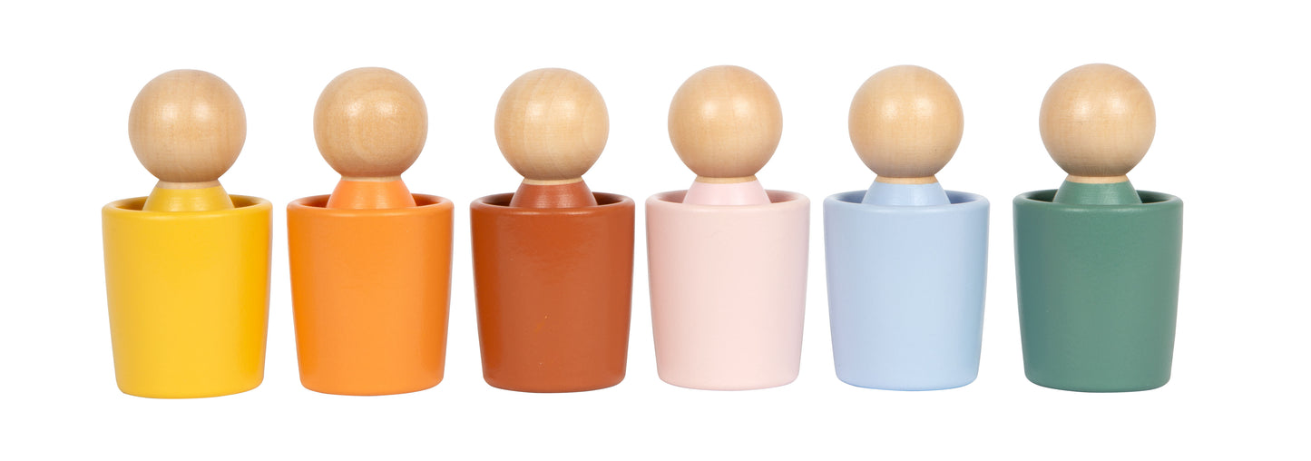 Montessori Sortierbecher mit Figuren