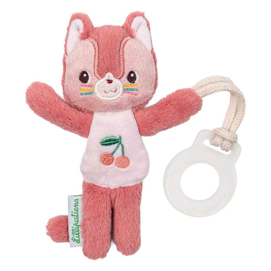Mini Freund der Nacht Jeanne die Katze - Schnulleranhänger