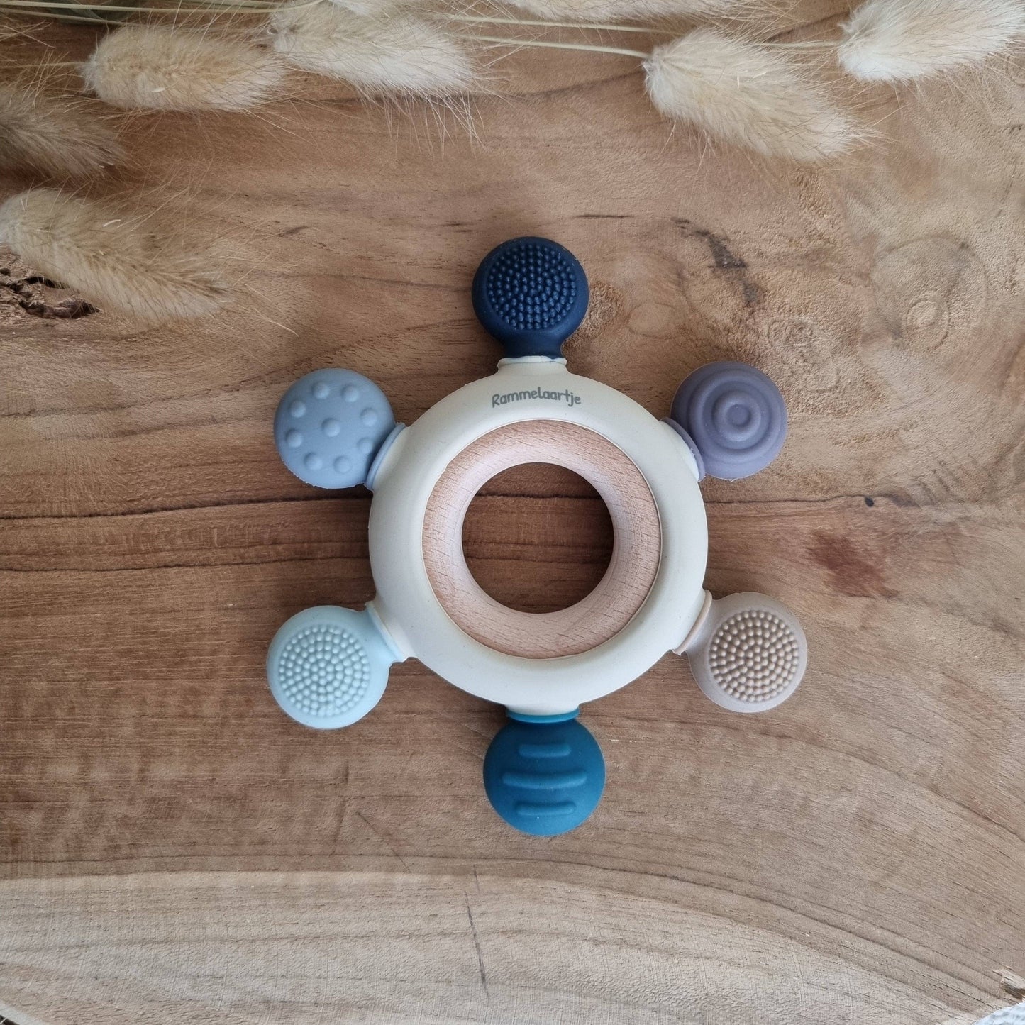 Silikon Beißring mit Buchenholzring