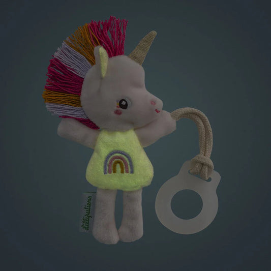 Mini Freund der Nacht Lena das Einhorn - Schnulleranhänger
